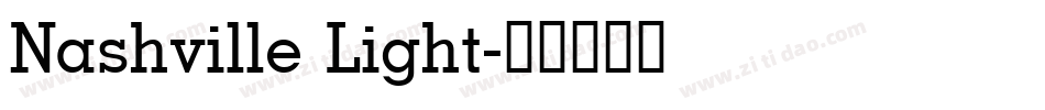 Nashville Light字体转换